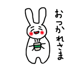 happy rabbit love sticker #8468136