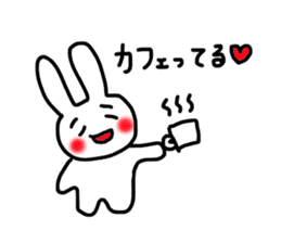 happy rabbit love sticker #8468137