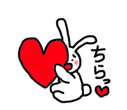 happy rabbit love sticker #8468138