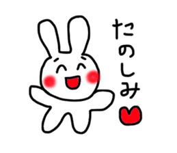 happy rabbit love sticker #8468140