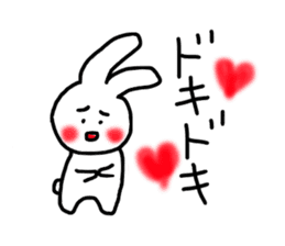 happy rabbit love sticker #8468141