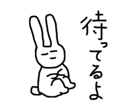happy rabbit love sticker #8468143