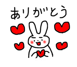 happy rabbit love sticker #8468146