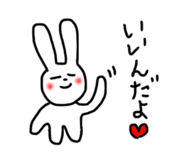 happy rabbit love sticker #8468147