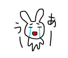 happy rabbit love sticker #8468149