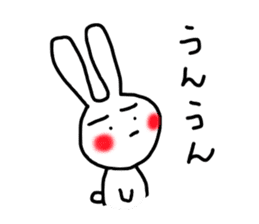 happy rabbit love sticker #8468154