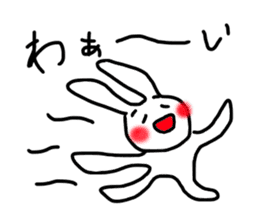 happy rabbit love sticker #8468156
