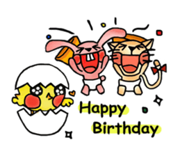 Chicken&Cat&Rabbit sticker #8468204