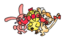 Chicken&Cat&Rabbit sticker #8468205