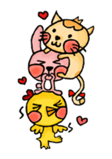 Chicken&Cat&Rabbit sticker #8468206