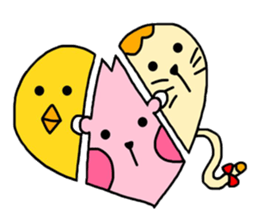 Chicken&Cat&Rabbit sticker #8468212