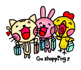 Chicken&Cat&Rabbit sticker #8468223