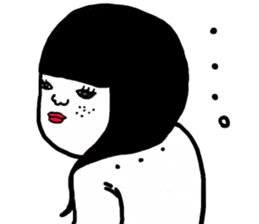 Mysterious girls sticker #8469554