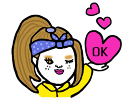 Mysterious girls sticker #8469557