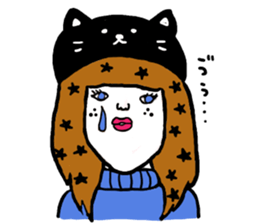 Mysterious girls sticker #8469558