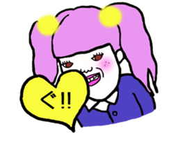 Mysterious girls sticker #8469560