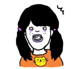 Mysterious girls sticker #8469563