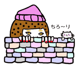 Mysterious girls sticker #8469565