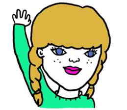 Mysterious girls sticker #8469575