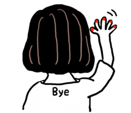 Mysterious girls sticker #8469578