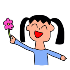 Sticker picture a child is drawn sticker #8470234