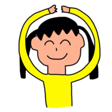 Sticker picture a child is drawn sticker #8470236