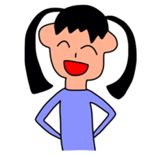 Sticker picture a child is drawn sticker #8470237