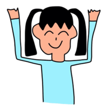 Sticker picture a child is drawn sticker #8470240