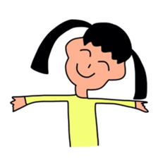 Sticker picture a child is drawn sticker #8470244