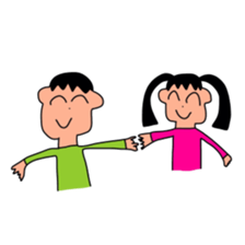 Sticker picture a child is drawn sticker #8470251