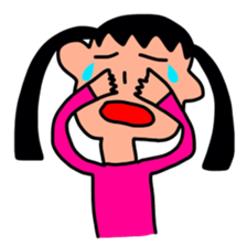 Sticker picture a child is drawn sticker #8470254