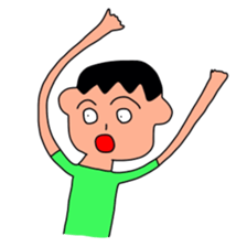 Sticker picture a child is drawn sticker #8470258