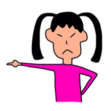 Sticker picture a child is drawn sticker #8470260