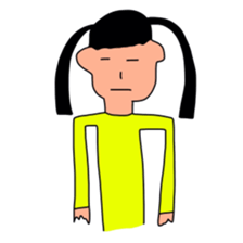 Sticker picture a child is drawn sticker #8470261