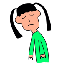 Sticker picture a child is drawn sticker #8470262