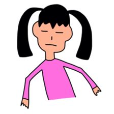 Sticker picture a child is drawn sticker #8470263