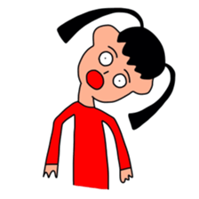 Sticker picture a child is drawn sticker #8470264