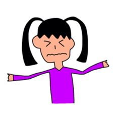 Sticker picture a child is drawn sticker #8470267