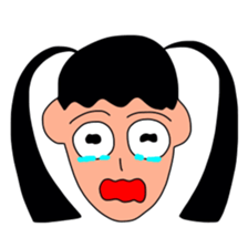 Sticker picture a child is drawn sticker #8470273