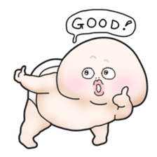 Plump plump ! Moonchi-kun 4 sticker #8470571