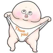 Plump plump ! Moonchi-kun 4 sticker #8470573