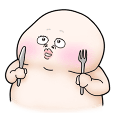 Plump plump ! Moonchi-kun 4 sticker #8470576