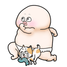 Plump plump ! Moonchi-kun 4 sticker #8470580
