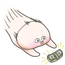 Plump plump ! Moonchi-kun 4 sticker #8470583