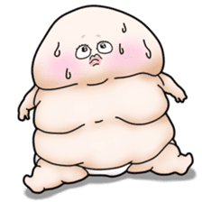 Plump plump ! Moonchi-kun 4 sticker #8470587