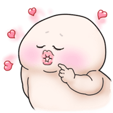 Plump plump ! Moonchi-kun 4 sticker #8470590