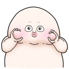 Plump plump ! Moonchi-kun 4 sticker #8470591