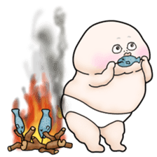 Plump plump ! Moonchi-kun 4 sticker #8470593