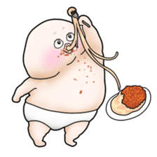 Plump plump ! Moonchi-kun 4 sticker #8470595