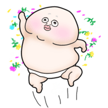Plump plump ! Moonchi-kun 4 sticker #8470599